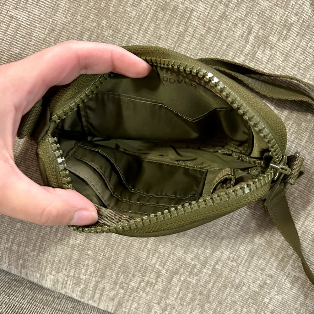 Dagne Dover Olive Green Crossbody Belt Bag - Picture 3 of 6
